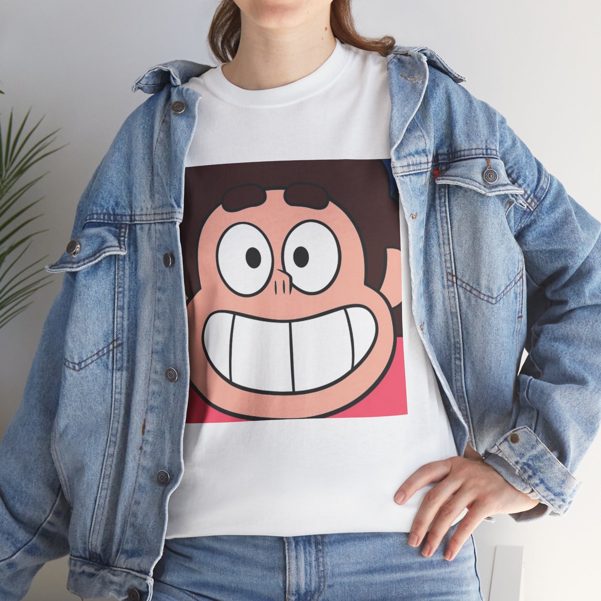 Happy Steven Tee - Unisex Heavy Cotton Tee for Fans
