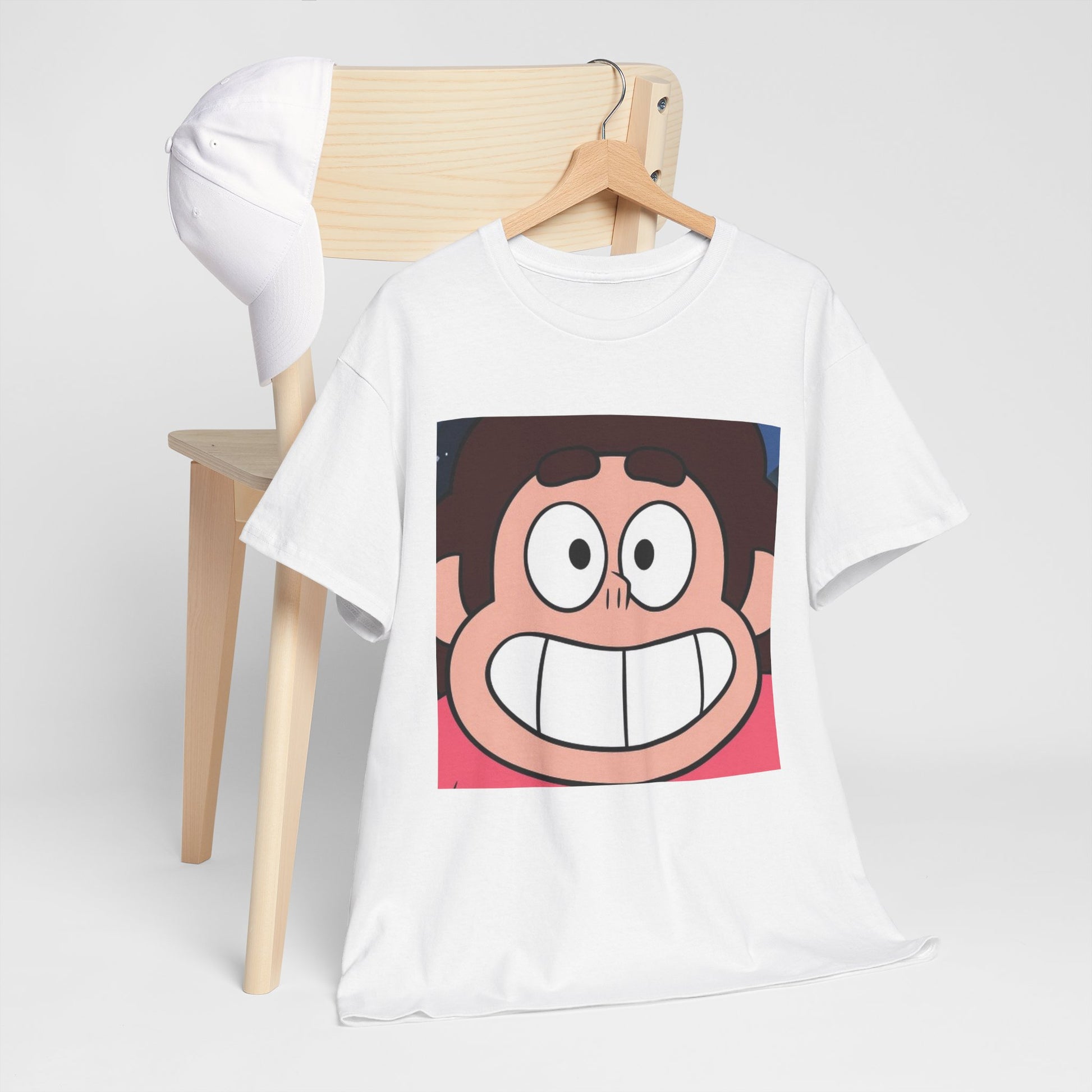 Happy Steven Tee - Unisex Heavy Cotton Tee for Fans