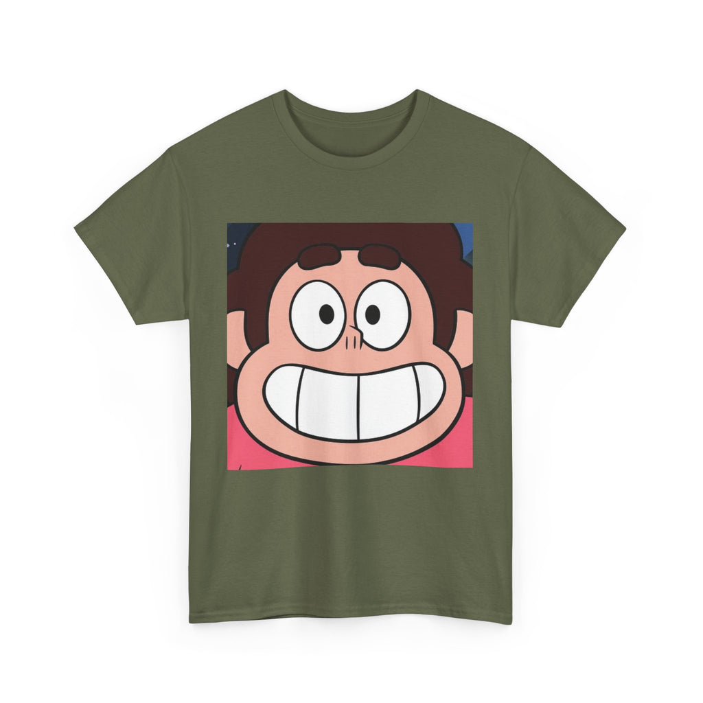Happy Steven Tee - Unisex Heavy Cotton Tee for Fans