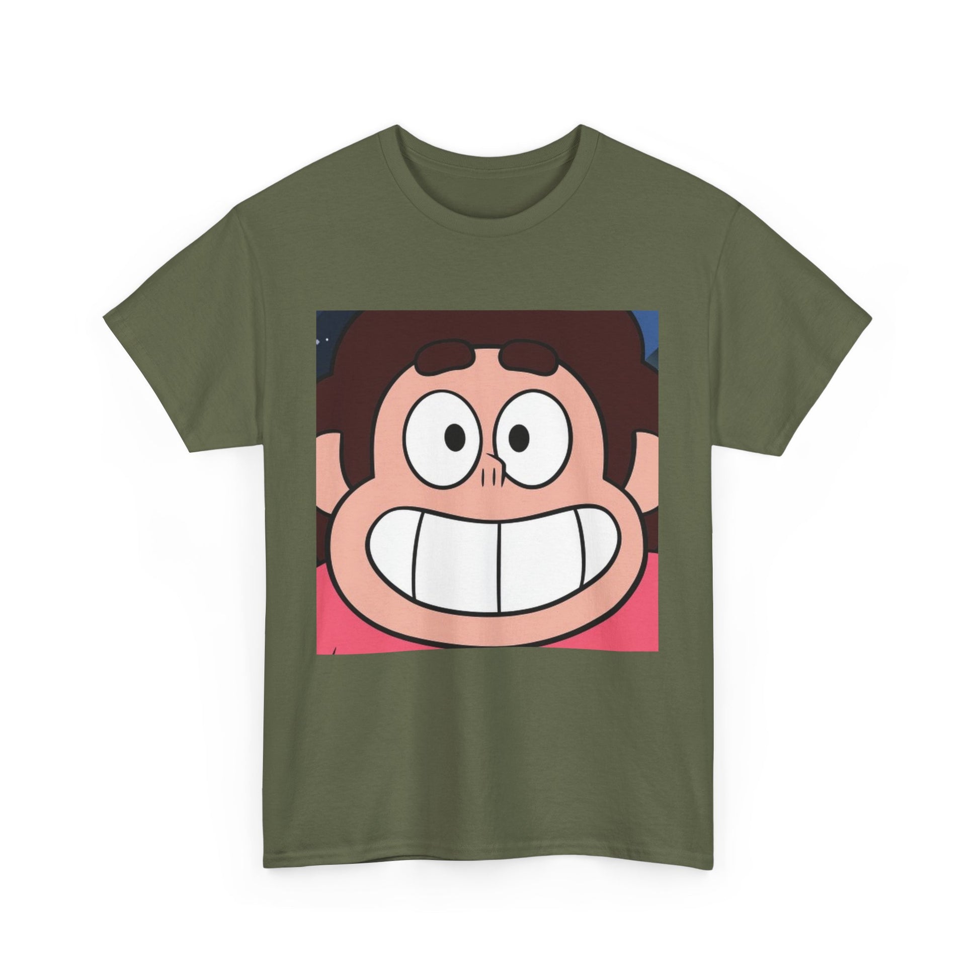 Happy Steven Tee - Unisex Heavy Cotton Tee for Fans