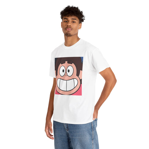 Happy Steven Tee - Unisex Heavy Cotton Tee for Fans