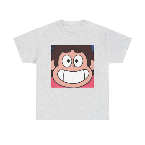 Happy Steven Tee - Unisex Heavy Cotton Tee for Fans